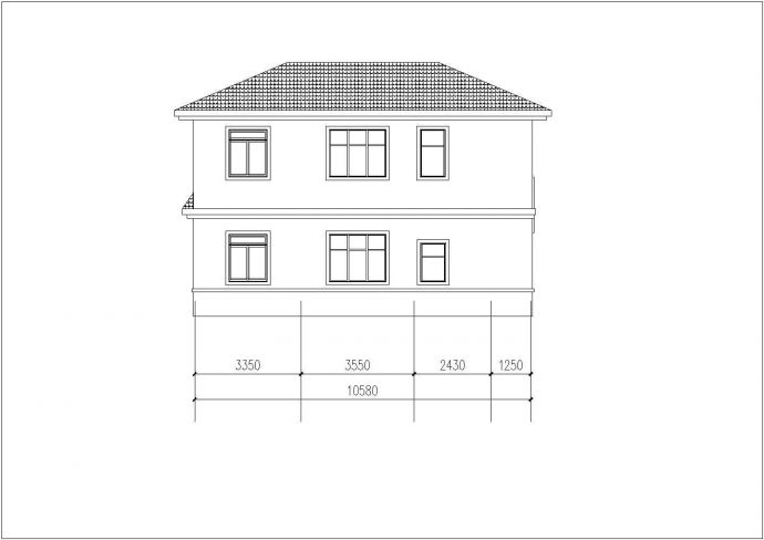 140平两层新农村别墅小户型建筑方案图+SU_图1
