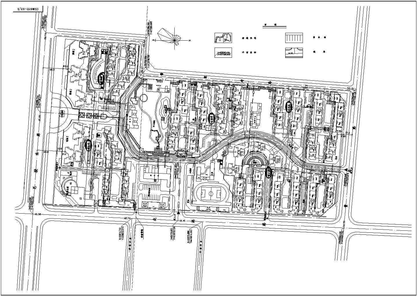 南京某高档小区规划设计施工图