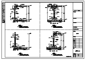 某2米深污水处理池结构施工cad图_处理池施工-图二