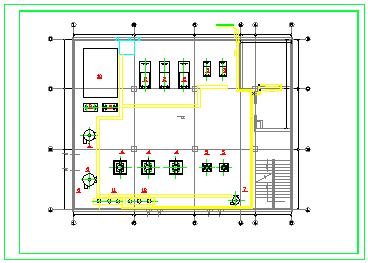 某换热站建筑设计cad施工方案图纸-图二