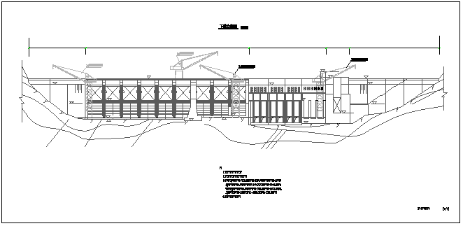 某混凝土水电站整套设计cad方案图纸_图1