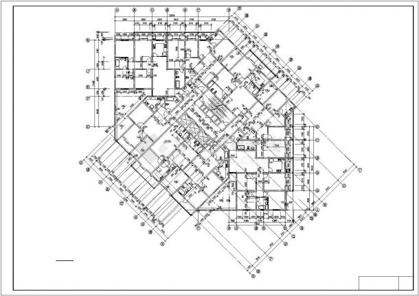 某地东方神韵高层住宅设计CAD图纸-图二