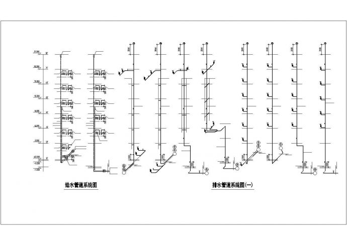 南宁市某小区7+1层框架结构住宅楼全套给排水设计CAD图纸_图1