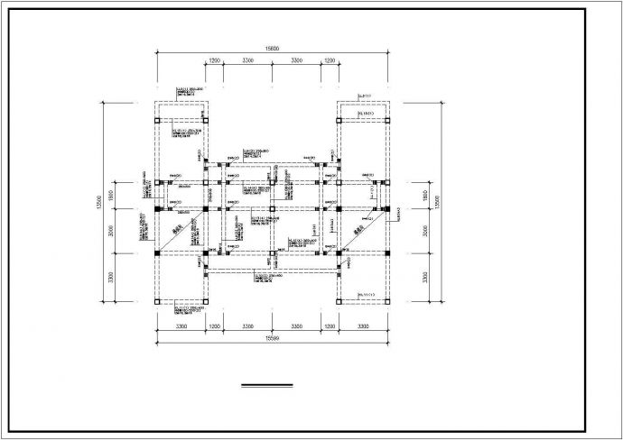 某村镇二层半新农村框架结构别墅设计全套CAD图（含效果图、方案说明）_图1