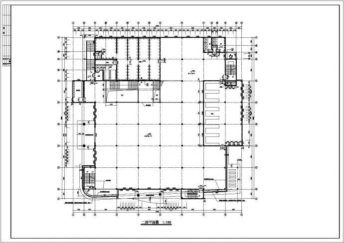 食堂设计_三层学校食堂全套施工CAD图_图1