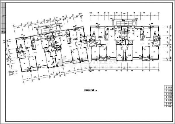 扬州市紫丽佳苑小区14+1层框架结构住宅楼全套给排水设计CAD图纸-图一