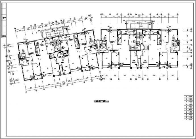 扬州市紫丽佳苑小区14+1层框架结构住宅楼全套给排水设计CAD图纸_图1