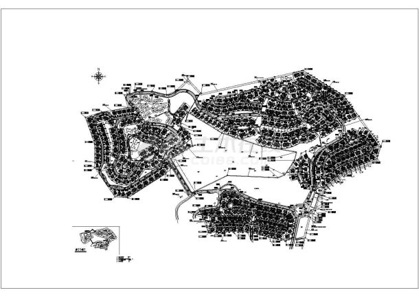 欧式住宅区全套规划设计施工图-图一