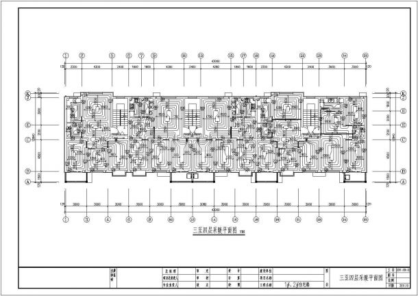湘潭市某现代化小区6层砖混结构住宅楼全套给排水设计CAD图纸-图二