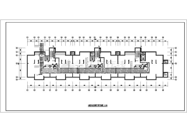 惠州市某小区17层框剪结构住宅楼全套给排水设计CAD图纸-图二