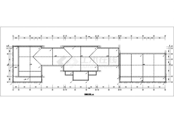 某小区1100平米2层框混结构商业综合楼全套电气系统设计CAD图纸-图一