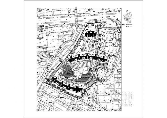 多层商业住宅区规划设计施工图_图1