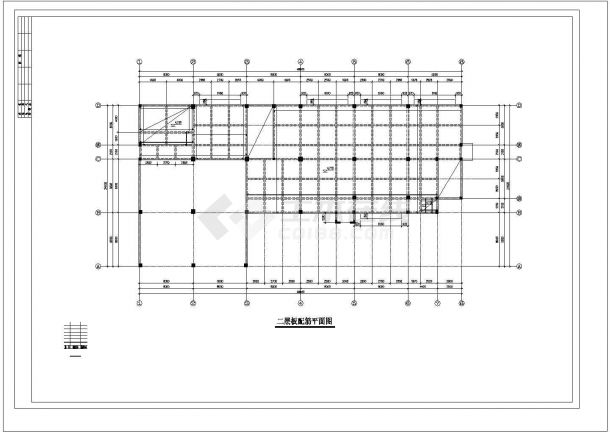 5层框架办公楼建筑结构设计施工图（ 长48米 宽24米 ）-图一
