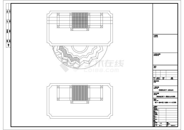 余姚市某连锁海鲜自助火锅全套装修设计CAD图纸-图一