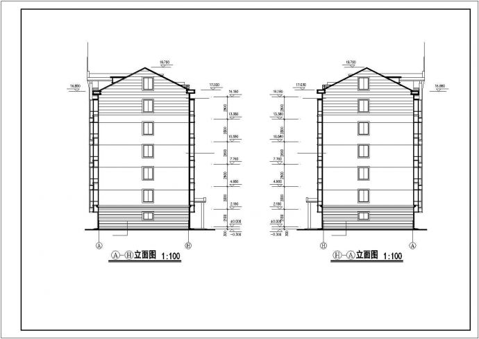 某地大型多层住宅建筑设计CAD图_图1
