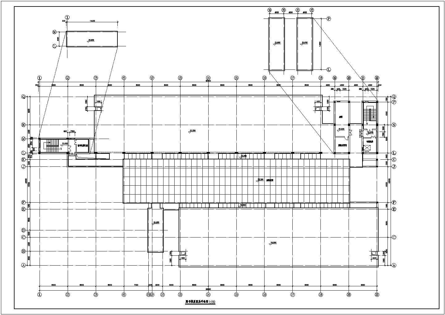 学校设计_大学图书馆建筑方案CAD图