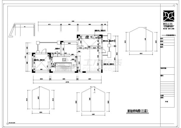 某常熟怡景湾4层联体别墅400㎡CAD全套结构施工大样规划图纸-图二