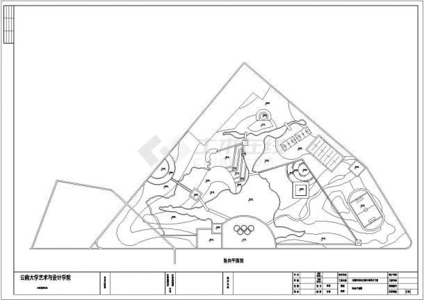 某北戴河奥运主题公园景观设计方案CAD图-图二
