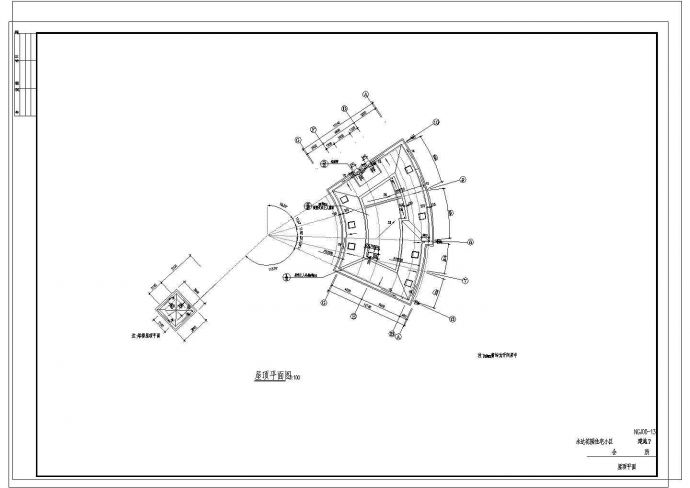 永达花园住宅小区会所全套建筑设计图，含示意图_图1