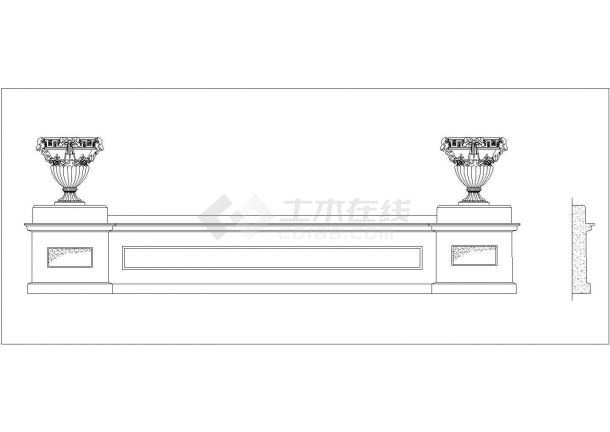 【中式常用】古建栏板大样FH11B007建筑全套cad图，含效果图-图一