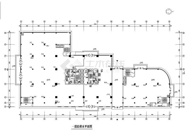 长97.44米宽48.67米-1+26层商住楼给排水施工图（含设计说明 7个CAD）-图二