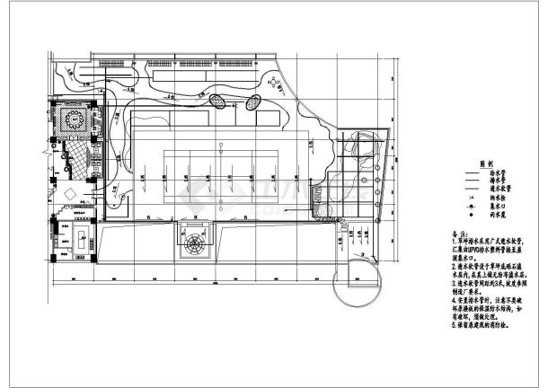 某公园给水系统CAD大样详细节点图-图一