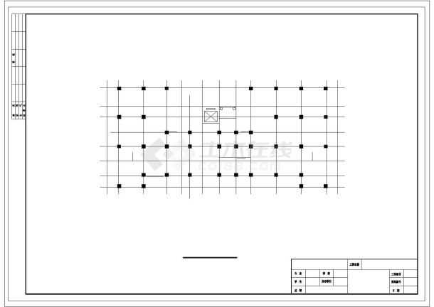 某九层框架结构住宅楼三—九层CAD设计完整详细平面图-图一