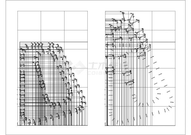 某3694平米六层商住楼CAD详细节点施工图-图一