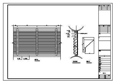 通用的钢结构百叶窗设计节点构造大样设计cad图纸-图一