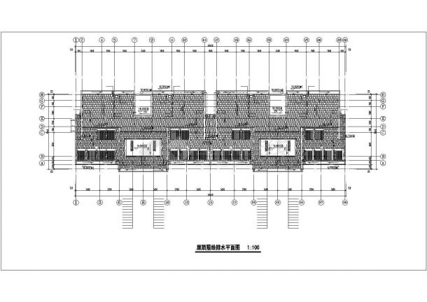 南京某小区三套6层砖混结构住宅楼给排水设计CAD图纸（含夹层）-图一
