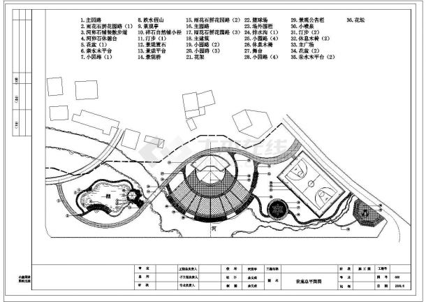 某舟山公园设计CAD详细完整构造施工图-图一