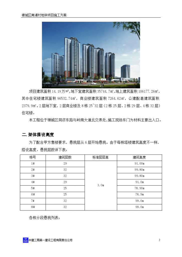 广东高层住宅楼项目悬挑式脚手架施工方案-图二