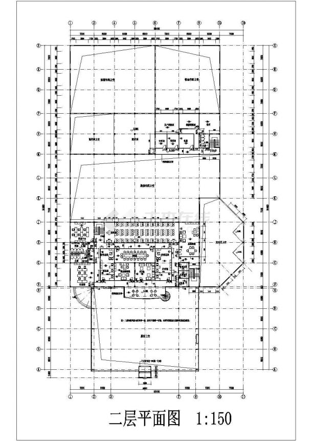 杭州某斯柯达4S店CAD室内设计装修详图-图一
