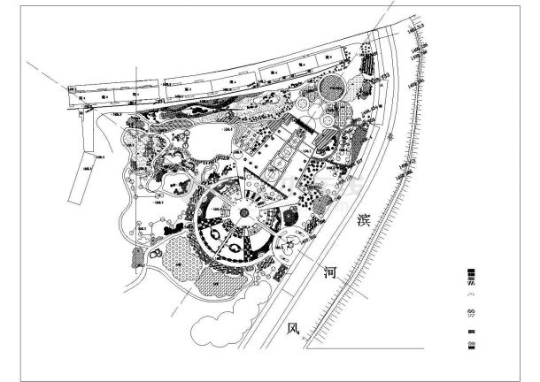 某大型购物广场cad设计完整建筑施工方案图纸-图二