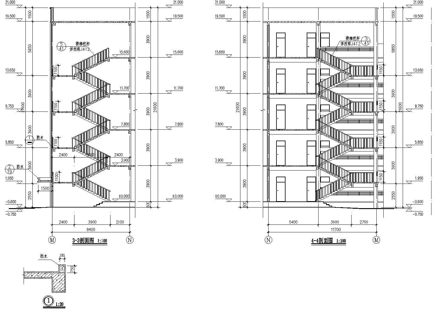 某中学校园CAD全套建筑施工设计完整图纸