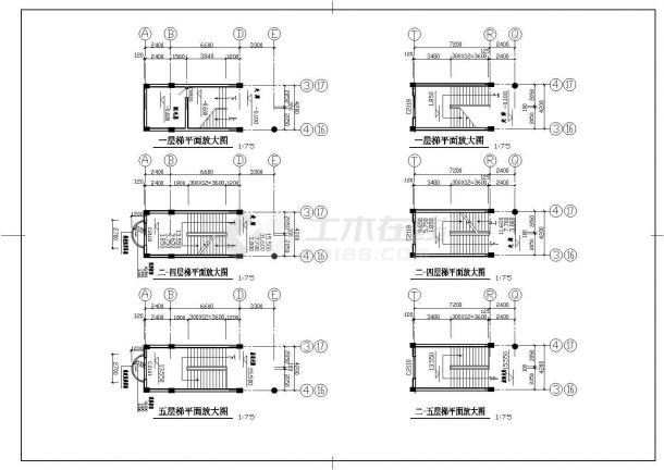 某重点中学全套CAD建筑结构设计施工图-图一