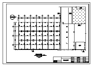 自行车棚设计_某自行车棚钢管结构施工cad图纸-图二