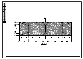 某高速公路收费站膜结构施工cad图_收费站膜施工_图1