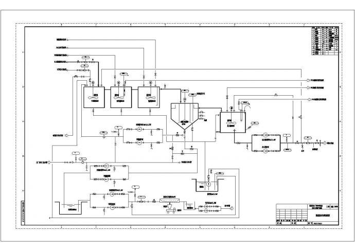 某脱硫废水处理系统CAD详细节点给排水构造图_图1