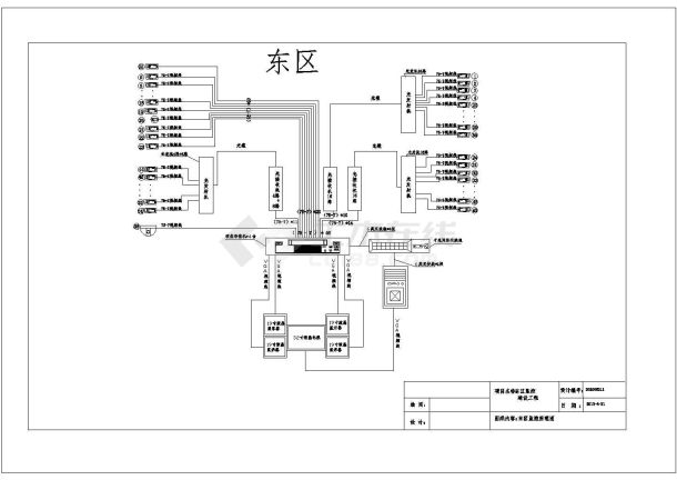 某住宅小区监控弱电设计cad施工图-图一