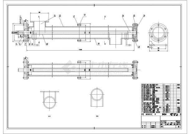 某送料器装配图CAD平立剖节点施工设计图纸-图一