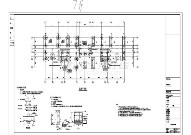 26层框剪结构住宅楼结构施工图CAD-图一