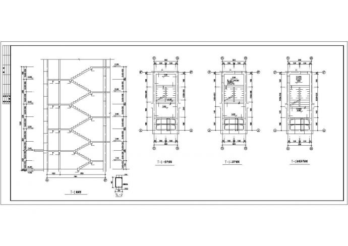 某地区长38.8米 宽14.4米 4+1阁楼层砌体住宅楼结构施工图_图1