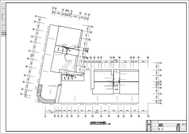 朔州二层商住楼电气系统布置图-图二