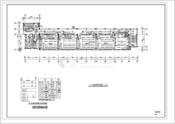[浙江]某3322.6㎡中学五层教学楼电气施工设计CAD图纸-图二