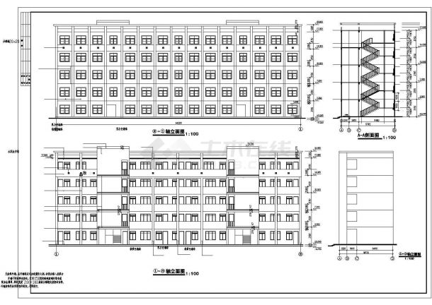 学校设计_某大型中学方案CAD图-图一