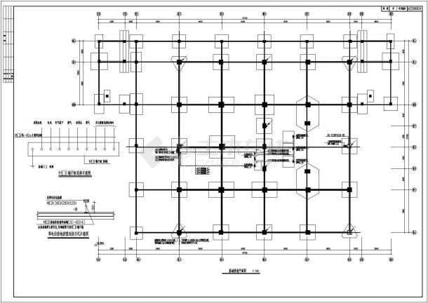 14684㎡经贸中心高层办公楼全套电气全套CAD施工图纸-图二