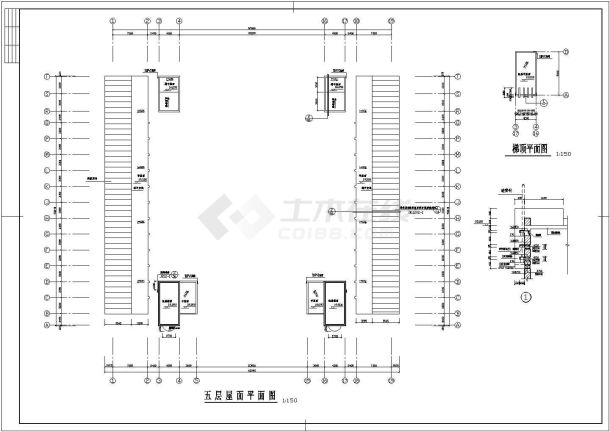 学校设计_某中学全套建筑结构施工CAD图-图二