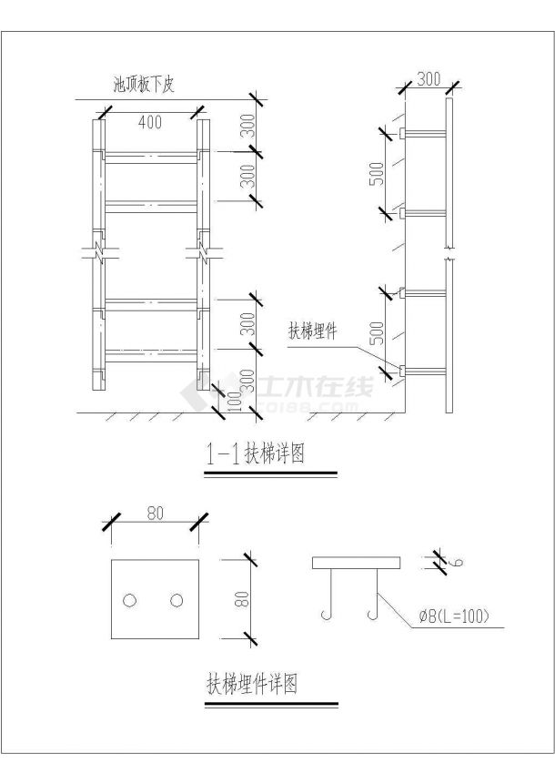 黑龙江省某肉联厂污水处理站CAD构造环保设计图纸-图一