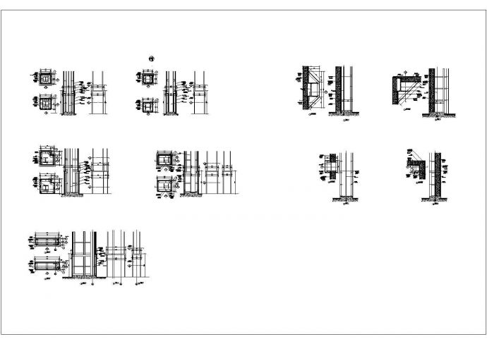 某2241.86平米展览展馆CAD建筑方案设计图柱子详图_图1